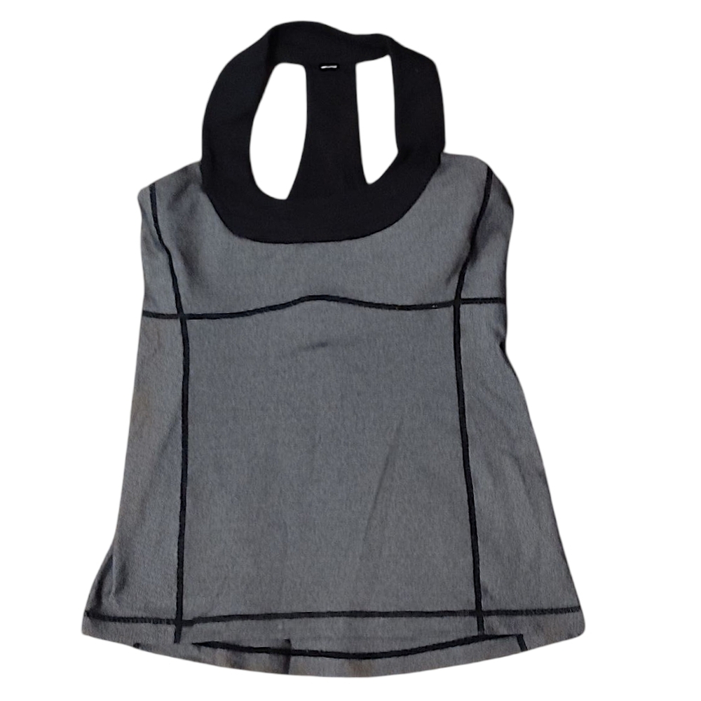 Lululemon Athletica Gray and Black Tank Top